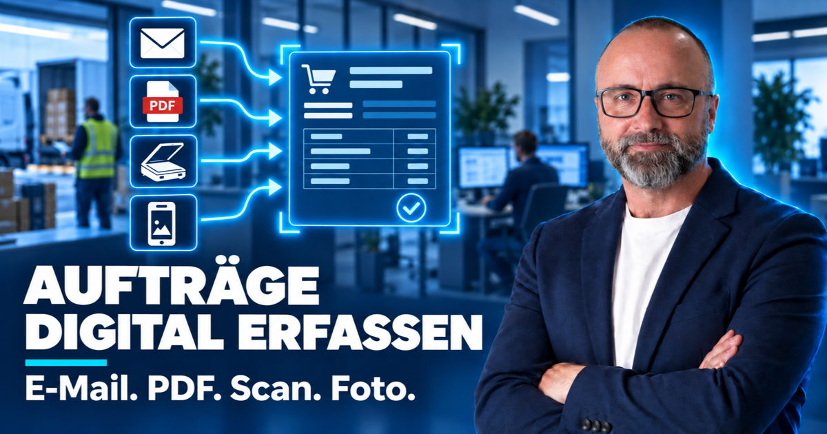 KI-gestützte Erfassung von Aufträgen aus E-Mails, PDFs, Scans und Fotos – mit Robert Damisch von 4xDU